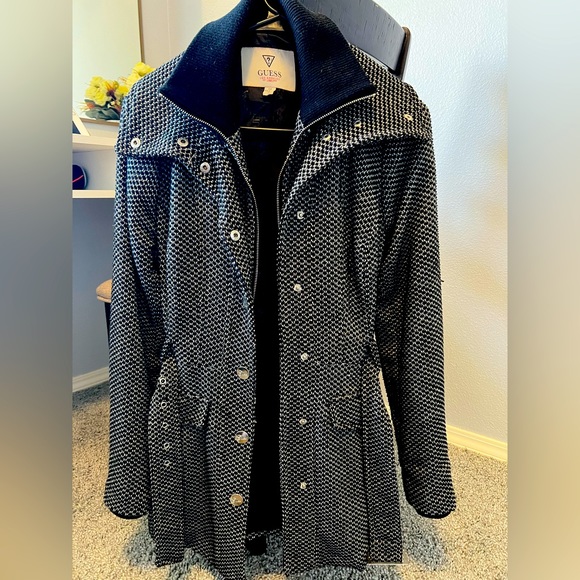 Guess Belted, zipper Jacket, Petite Small - Picture 1 of 5